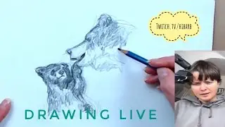 Twitch drawing livestream time lapse (3 hours to 2 minutes)