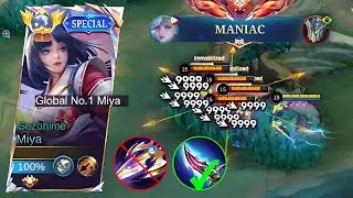 MUST ABUSE THIS CHEAT DAMAGE BUILD MIYA 2026!! (1 SHOT 1 KILL💀) - Mobile Legends 
