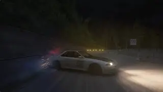 Nissan Skyline R32 Okuibuki Motor Park Wall Tap Reverse Entry | Assetto Corsa