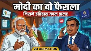 The Real Story Behind Jio’s $84,000 Crore Rise | Government Policy Exposed | 2D Animation