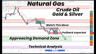Natural Gas Approaching Demand Zone | Gold | Silver | Crude Oil | Technical Analysis