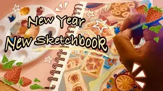 Starting a New SKETCHBOOK *setting ART GOALS for 2024*