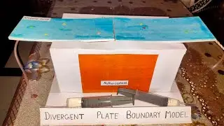 How to make Ocean Divergent Model | Working model of Ocean tectonic plates | Hydraulic working model