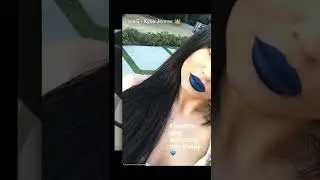 Kylie With Blue Lips tiktok kkingkyliexo