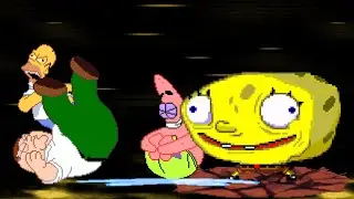 Peter Griffin & Homer Simpson vs SpongeBob & Patrick - MUGEN Multiverse