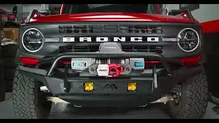 2021+ Bronco Bumper & Winch - Fab Fours Stubby and Superwinch SX12SR + Factor 55 Setup