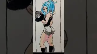 I had made a story of fat to hot Girl tranfromation 😲#shorts #anime #drawing