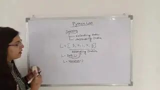 Sorting in python| List Sorting