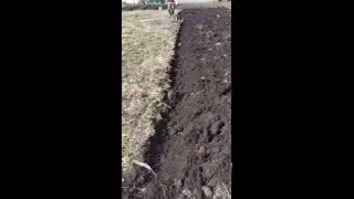 Пахота вид с лебёдки.
