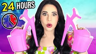 Wearing World's TALLEST HEELS For 24 Hours!