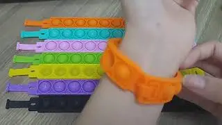Gelang Pop It Rainbow Premium Impor
