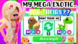 MY MEGA EXOTIC HOT DOGGO FOR THEIR MEGA NESSIE?!🥹🐫🥲💕#adoptmeroblox #preppyadoptme #preppyroblox