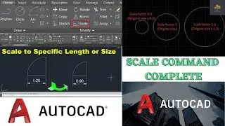 SCALE COMMAND IN AUTOCAD COMPLETE  | AUTOCAD FREE TUTORIALS | MANISHA YADAV | AMEC CAD SOLUTIONS