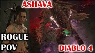 DIABLO 4 - ASHAVA THE PESTILENT BOSS GUIDE - ROGUE POV LEVEL 40 SOLO