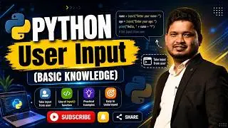 Python User Input Tutorial | By Sujit Sir | Input() in Python 🐍 | Python for Beginners 💻