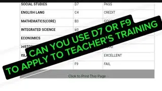 USING D7 TO APPLY FOR TEACHER'S TRAINING COLLEGE IN 2024..#teacherstraining