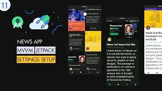 [Open Coding] News App MVVM #11: UI | App Settings Setup | Android Native