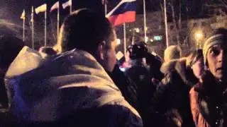Крым. Референдум. Жители Симферополя празднуют