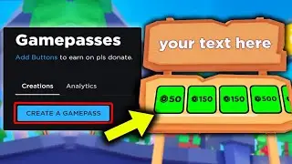 How To Make A GAMEPASS in PLS DONATE... (2024)