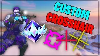 Using a CUSTOM CROSSHAIR in FORTNITE!