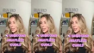 I tried the unicorn heatless curl method and this is how it went..
