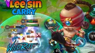 Lee Sin Walks into a Game… and Walks Out with 20 Kills! Wild Rift Gameplay (build and runes)