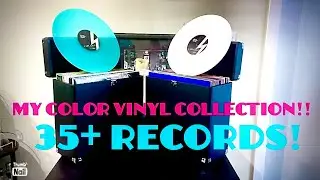 MY COLOR VINYL COLLECTION PT. 1 (35+ RECORDS!!) + MY BOOK COVER REVEAL!
