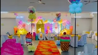 theme balloon birthday decoration ideas indore City 7415389060....