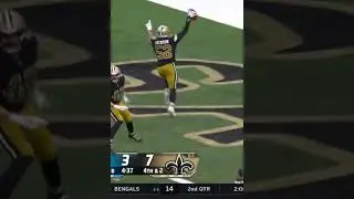 Saints BIG HIT BLOCKED PUNT TD #shorts