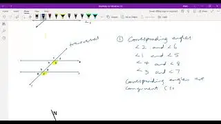 GEOMETRY LESSON - PROPERTIES OF PARALLEL LINES