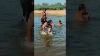 Gokul enjoy in water 🏊💦