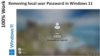 How to remove local user Password in Windows 11? (100% Work)