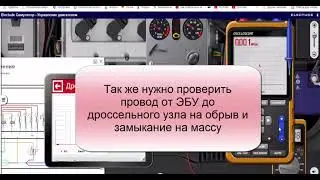 Проверяем проводку дроссельного узла в симуляторе Electude