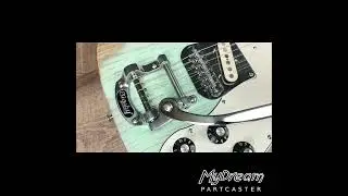 MyDream Partcaster Custom Built - Old Ash Surf Green Lollar Gold Foil