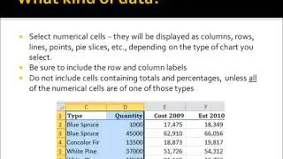 What Kind of Data to Use with Charts in Excel