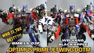 Jetwing Optimus Prime BMB LS03F vs Wei Jiang Black Apple Transformers DOTM