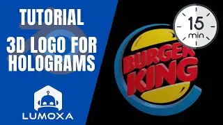 Comment créer un logo en 3D pour hologramme / How to create 3D logo for hologram
