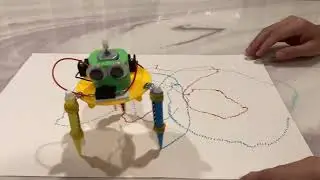 Drawing Robot review. Trying to draw circle and etc