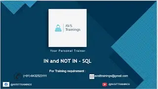 How to use IN and NOT IN operator in SQL | IN Operator | Not in operator in SQL