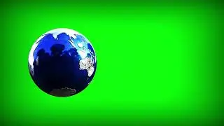 Globe green screen 3d model earth world geography education video 