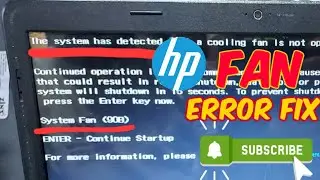 The system has detected that a cooling fan is not operating correctly लैपटॉप गर्म होकर बंद हो जाता ह