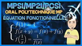 [MPSI/MP2I] Equation fonctionnelle - exo corrigé Polytechnique MP (morphisme de (R,+) & inverse)