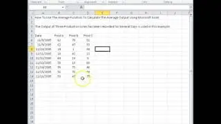 00118 - How To Use The Average Function To Calculate The Average Output And Top Three Average