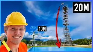 Wir BAUEN einen 20M SPRUNGTURM im Schwimmbad | Schweiz Folge 2/3