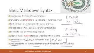 Lec 10.3 Markdown syntax 