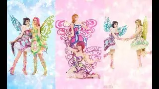 Bloom, Flora, Musa, Tecna, Roxy; Winx Club (Butterflix). Russian Cosplay