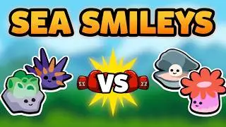 Super Auto Pets but we can only use SEA SMILEYS
