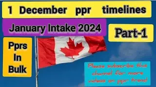 1 December Canada ppr timeline today/ppr timeline today/ppr timeline/Canada ppr timeline