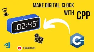 Build a simple DIGITAL CLOCK with C++ full basic tutorial || C++  project || 