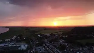 Sunrise and rain